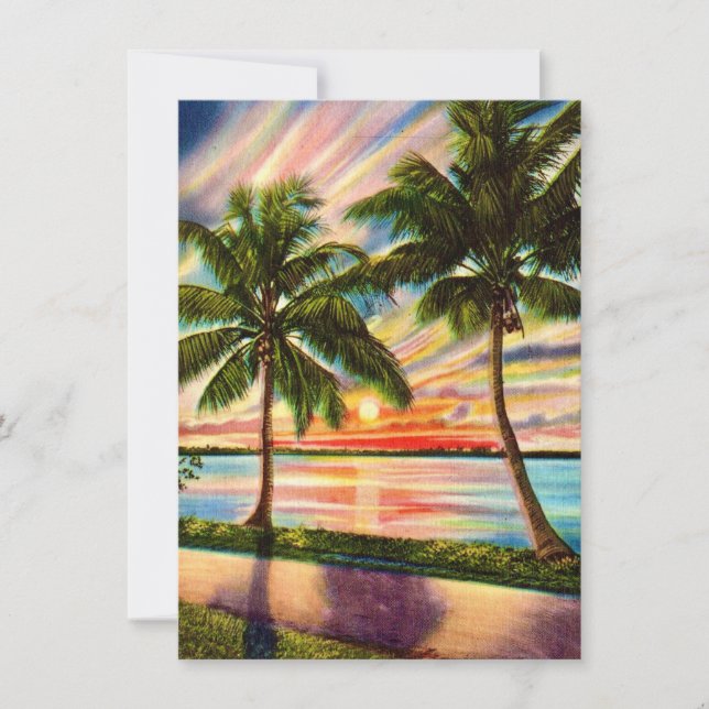 Stunning Sunset Florida Moving Announcement (Front)