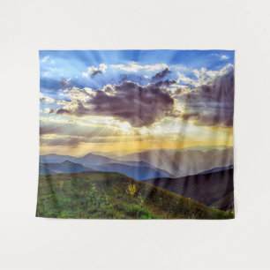 Stunning sunset landscape turkey tapestry