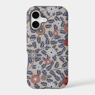 Stunning Teal and Magenta Foliage Pattern