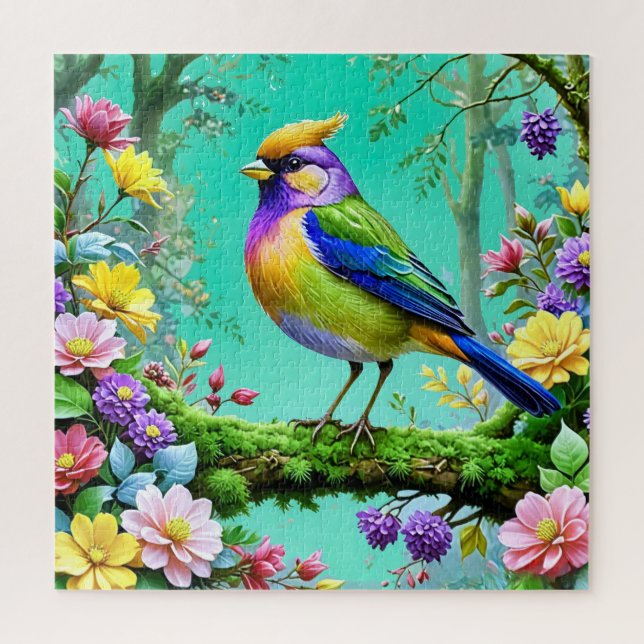 Stunning tropical bird Puzzle (Vertical)