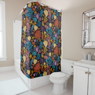 Stunning "Under The Sea" theme, vibrant colour Shower Curtain
