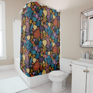 Stunning "Under The Sea" theme, vibrant colour Shower Curtain