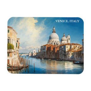 Stunning Venice Italy Gondola View Magnet
