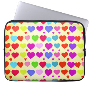 Stunning Vibrant Love Pattern Laptop Sleeve