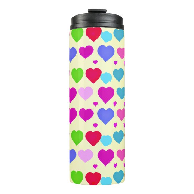 Stunning Vibrant Love Pattern Thermal Tumbler (Front)