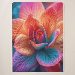 Stunning Vibrant Multi-Colored Flower Design  Sherpa Blanket