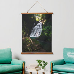 Stunning waterfall Šum in magical forest Hanging Tapestry