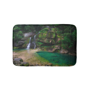 Stunning waterfall Virje, Slovenia Poster Bath Mat