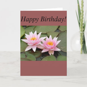 Stunning Waterlily Greeting Card