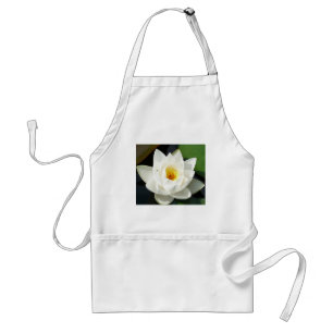 Stunning Waterlily With Gold Centre Standard Apron