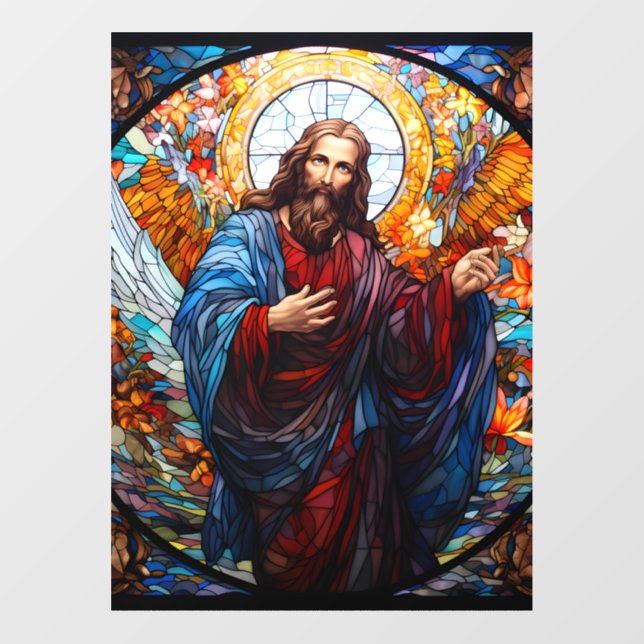 Stunning Window Cling of Jesus 2 (Sheet)