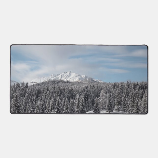 Stunning winter scenery desk mat (Front)
