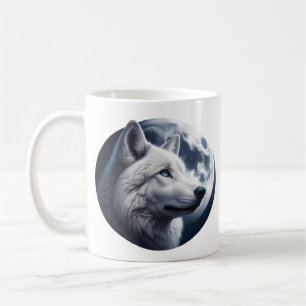 Stunning Wolf and moon Coffee Mug