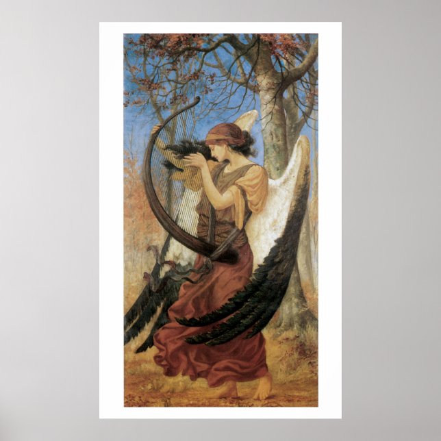 Stunningly Beautiful Victorian Art Mermaid Print (Front)