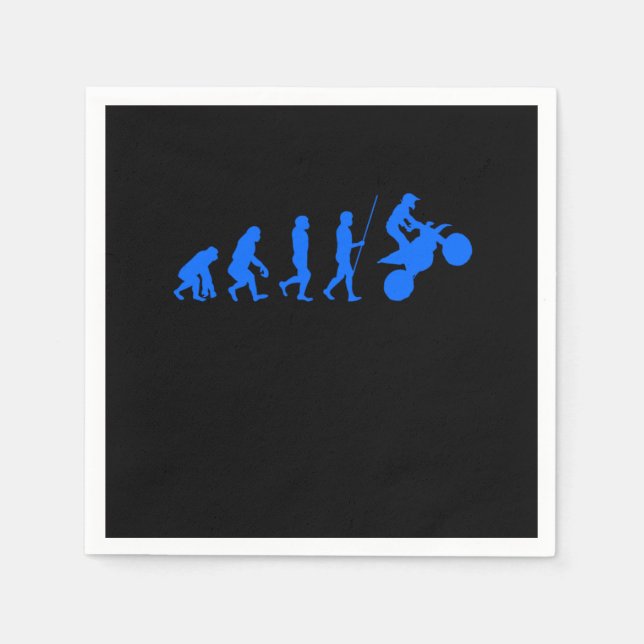 Stunt Biker Motocross Dirt Bike Motorist Motorcycl Napkin (Front)