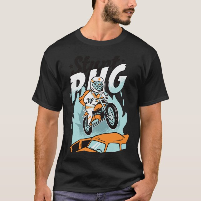 Stunt Pug Dare Devil Classic T-Shirt 147 (Front)