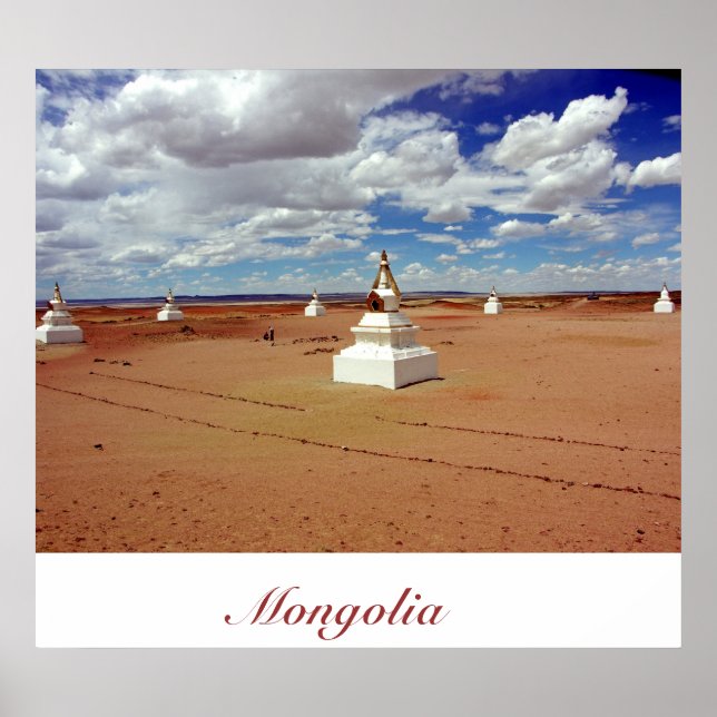 Stupas At Shambhala Land Poster (Front)