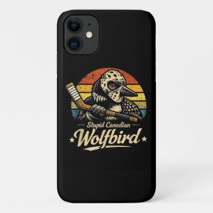 Stupid Canadian Wolf Bird iPhone 11 Case