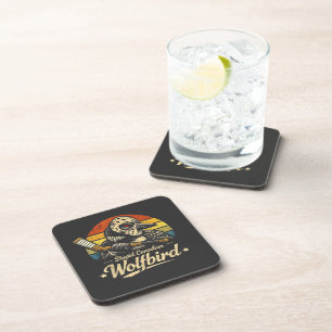 Stupid Canadian Wolf Bird Coaster