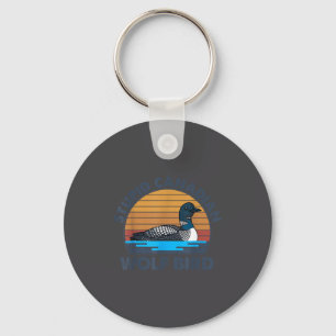 Stupid Canadian Wolf Bird Loon Key Ring