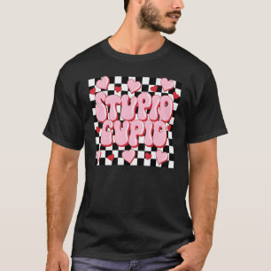 Stupid Cupid Anti Valentines Day Boys Girls Kids T-Shirt