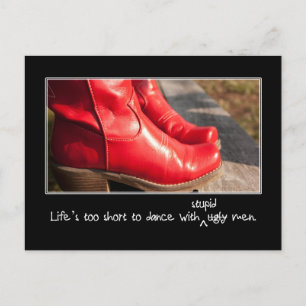 Stupid men are the problem not ugly ones postcard