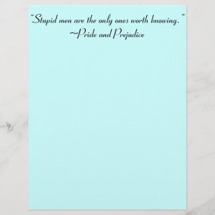 Stupid Men Worth Knowing Jane Austen Quote