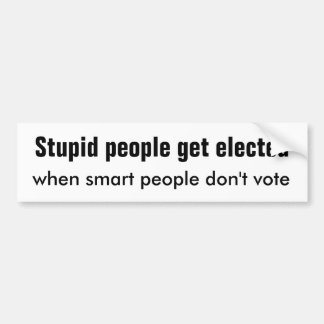 Stupid People Smart People Bumper Sticker