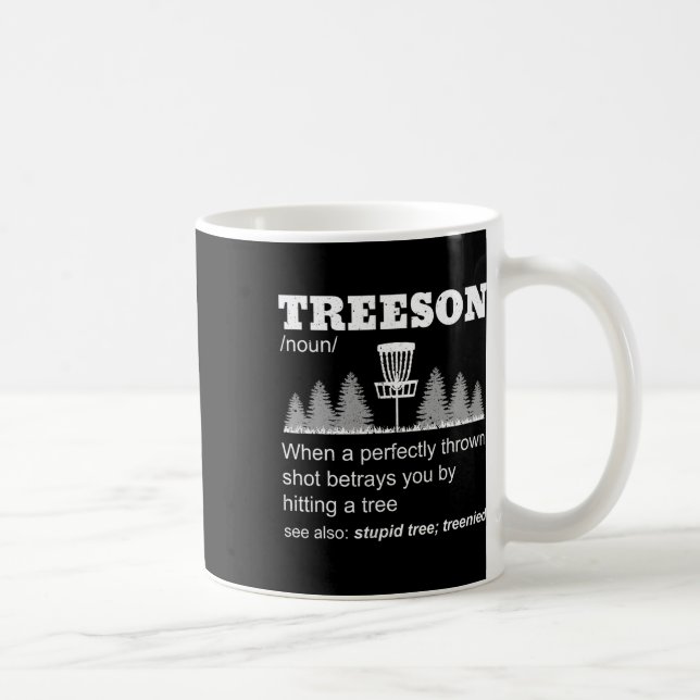Stupid Tee Funny Disc Golf Meme  Coffee Mug (Right)