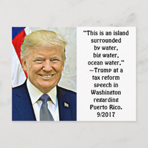 Stupid Things Trump Says, Postcard Keepsake