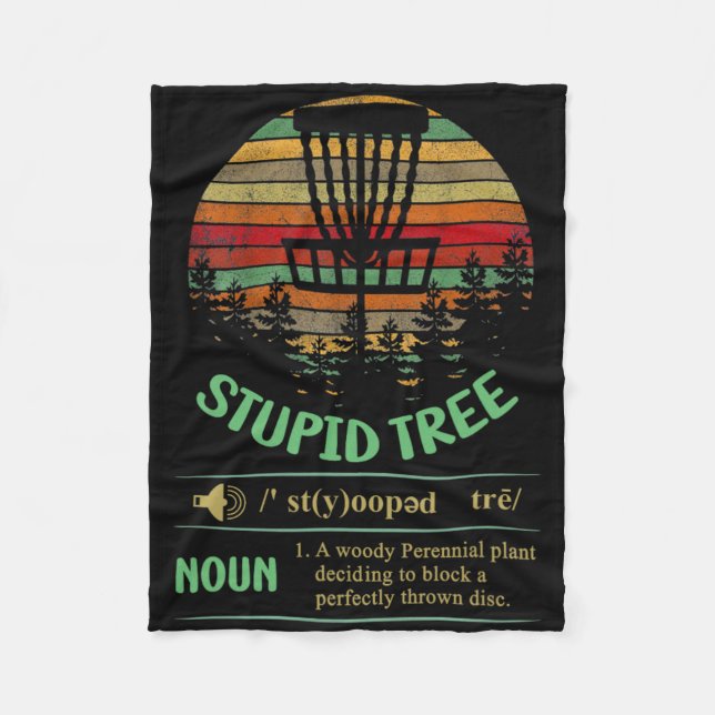 Stupid Tree Definition  Fleece Blanket (Front)