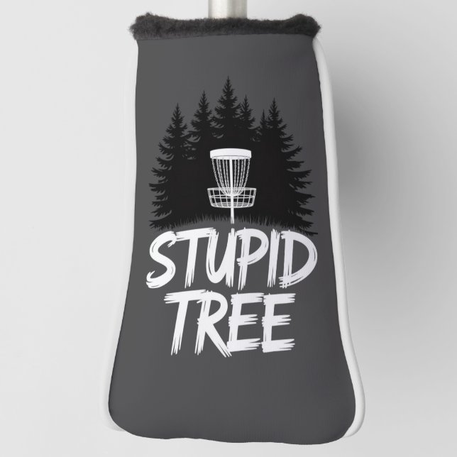 Stupid Tree Disc Golf Funny Frisbee Golf Golfer Head Cover (Rotate 90)