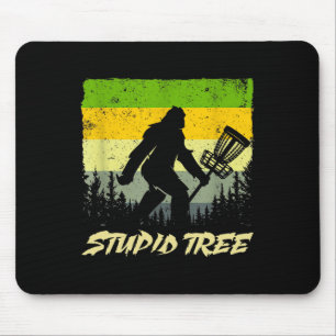 Stupid Tree Disc Golf Funny Frisbee Golf  Mouse Pad