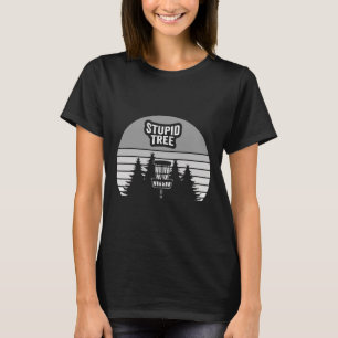 Stupid Tree Disc Golf Sket Sunset T-Shirt