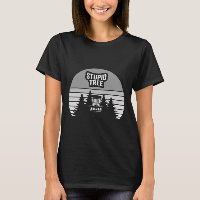 Stupid Tree Disc Golf Sket Sunset  T-Shirt (Front)