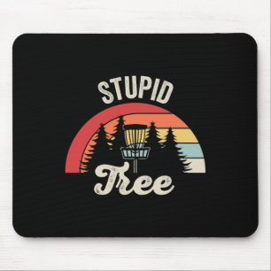 Stupid Tree Disc Golf Sket Vintage  Mouse Pad
