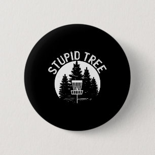 Stupid Tree - Distressed Disc Golf S 6 Cm Round Badge