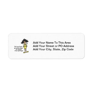 Stupidity Humour Return Address Label