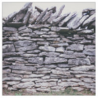 sturdy stacked stones fence