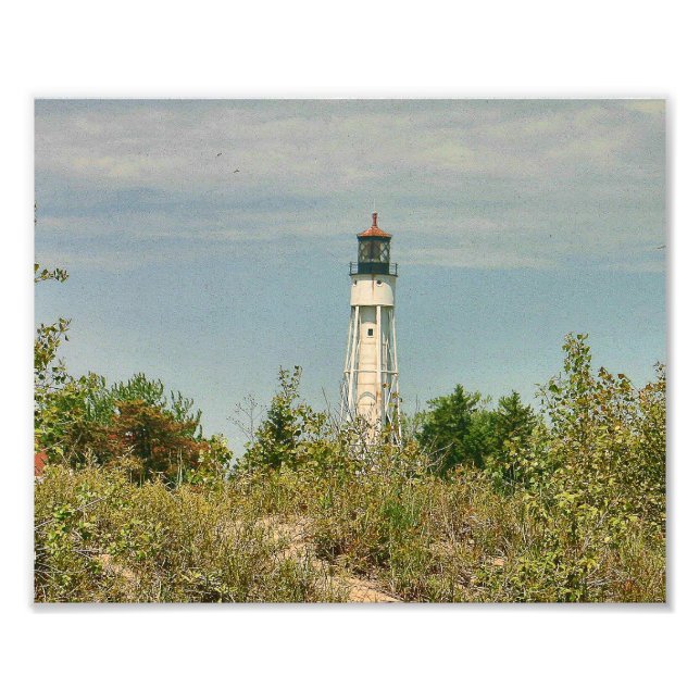 Sturgeon Bay Lighthouse Photography Photo Print (Front)