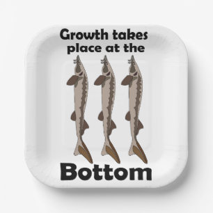 Sturgeon Fish Bottom Dweller Inspirational Party Paper Plate