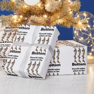 Sturgeon Fish Growth Takes Place At The Bottom Wrapping Paper