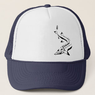 Sturgeon Hat - Tribal1-black