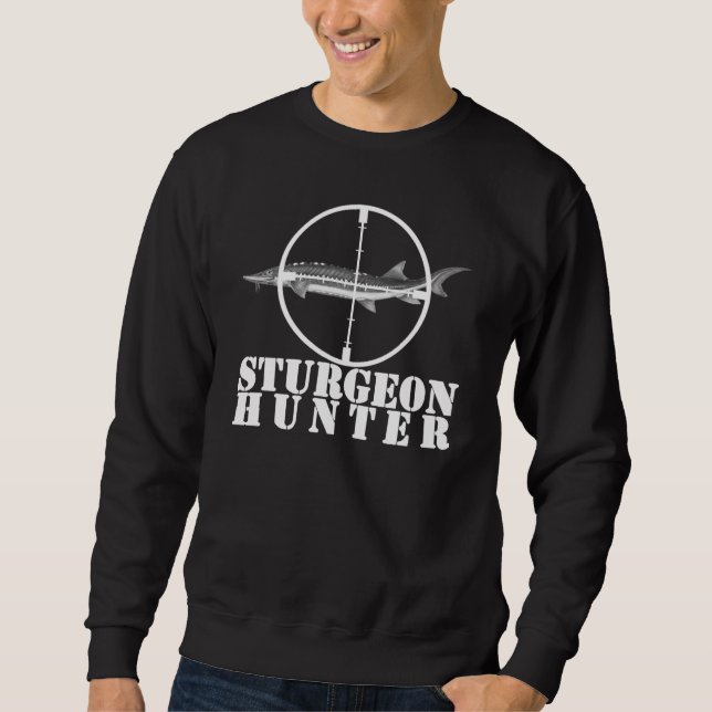 Sturgeon Hunter Crew Neck Sweater DARK (Front)
