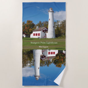 Sturgeon Point Lighthouse beach towel
