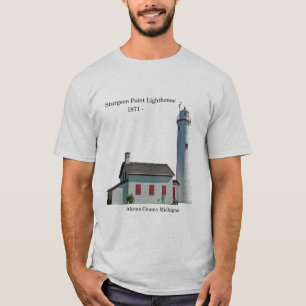 Sturgeon Point Lighthouse cutout shirt light