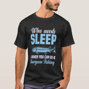 Sturgeon Spearing Rod and Reel Combo Sturgeon Fish T-Shirt