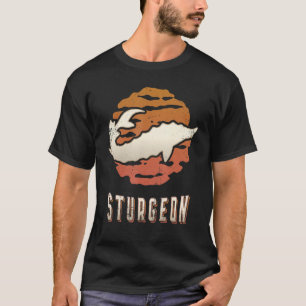 Sturgeon Vintage Retro Classic Animal Sunset T-Shirt