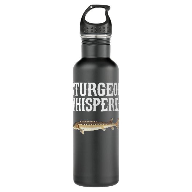 Sturgeon Whisperer Funny Fish Lover  710 Ml Water Bottle (Front)