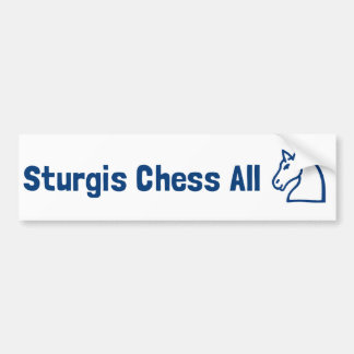 Sturgis Chess All Knight Bumper Sticker